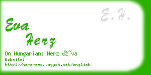 eva herz business card